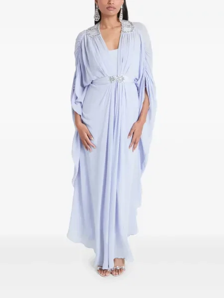 Костюм макси рокля Temperley London синьо