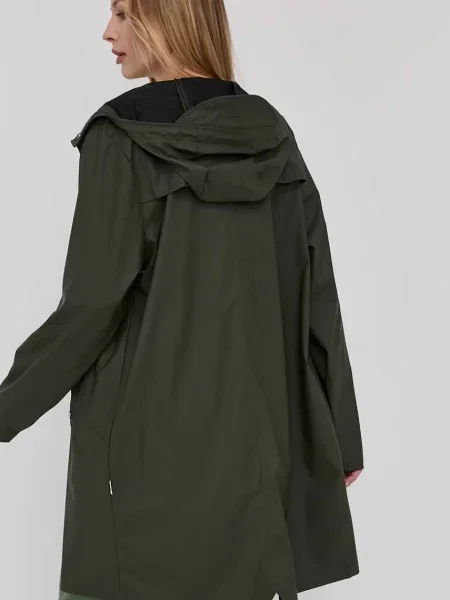 Куртка Rains Long Jacket переходная зелёный