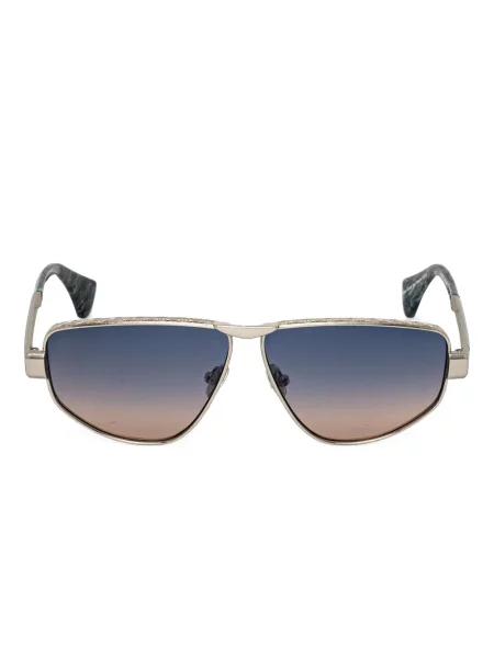 Ochelari de soare Vivienne Westwood cu imprimeu geometric argintiu
