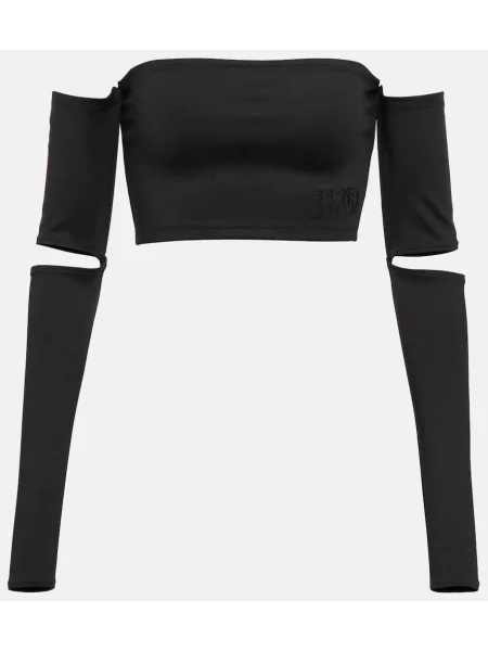 Cropp top Mm6 Maison Margiela din jerseu negru