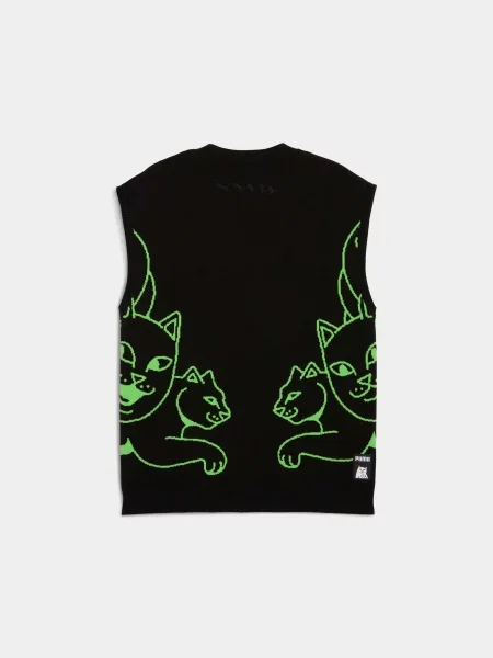 Трикотажный жилет Puma черный