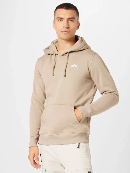 ALPHA INDUSTRIES Sweater majica pijesak bijela