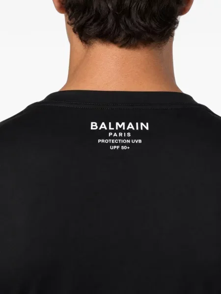 Tricou Balmain cu imagine negru