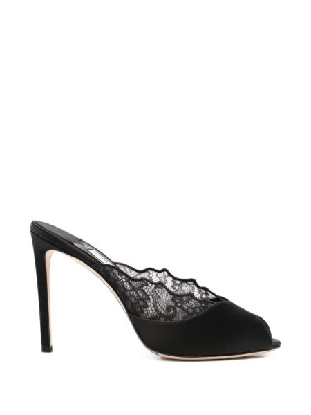Sandale Jimmy Choo din dantelă negru