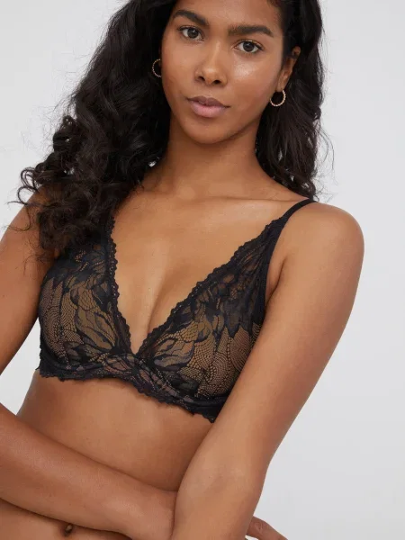 Сутиен Calvin Klein Underwear с изчистен дизайн черно
