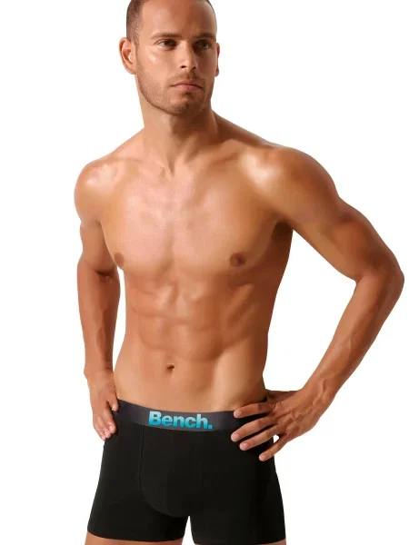 BENCH Boxeri albastru neon negru