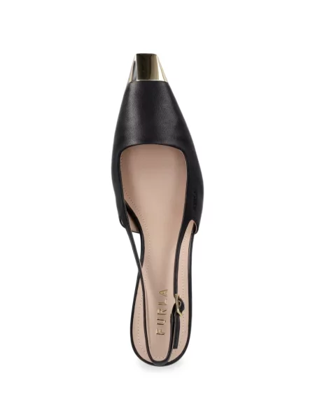 Șapcă Furla slingback negru
