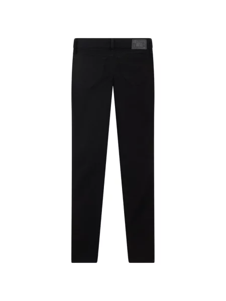 Слаб дънки skinny fit Diesel с протрити краища черно