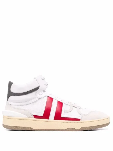 Sneakerși Lanvin cu șireturi din dantelă alb