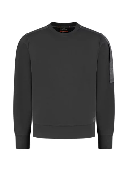 Hanorac crewneck Parajumpers cu decolteu rotund gri