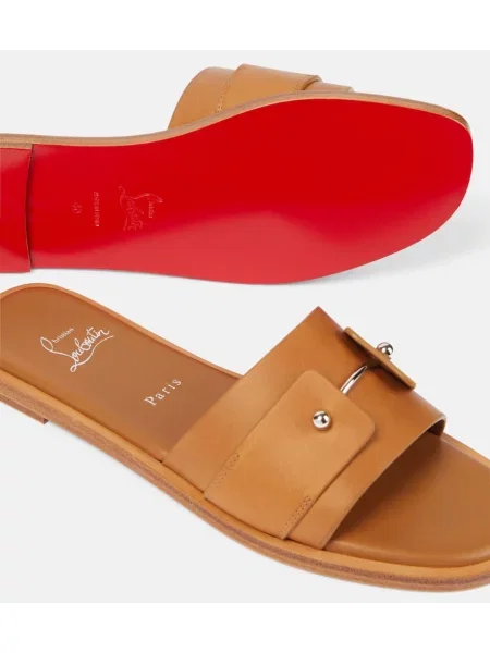 Sandale Christian Louboutin din piele maro