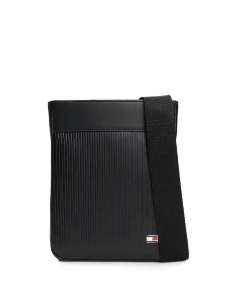 Geantă crossbody Tommy Hilfiger cu autograf negru