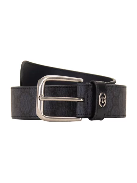 Pasek Gucci skórzany niebieski