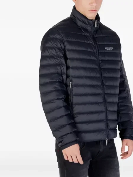 Matlasat geacă cu puf Armani Exchange albastru