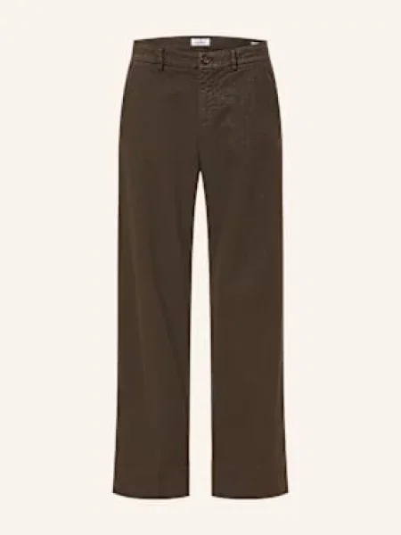 Mason's Kalhoty New York Studio tmavě hnědá