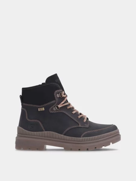 Кожаные ботинки Remonte черные