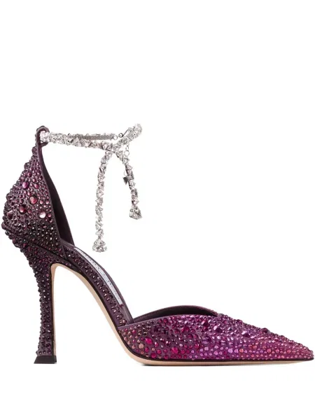 Pantofi cu toc Jimmy Choo violet
