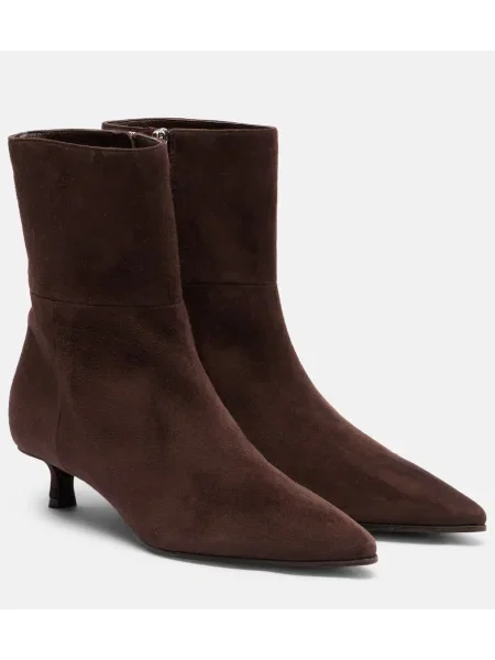Cizme scurte Jimmy Choo din piele de căprioară maro