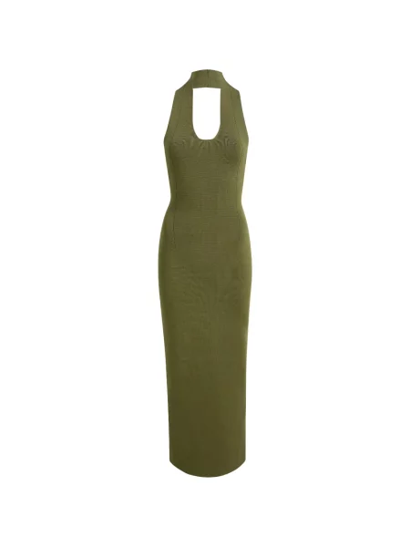 Rochie Khaite de costum verde
