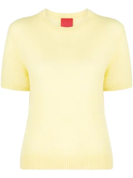 Top Cashmere In Love din cașmir galben