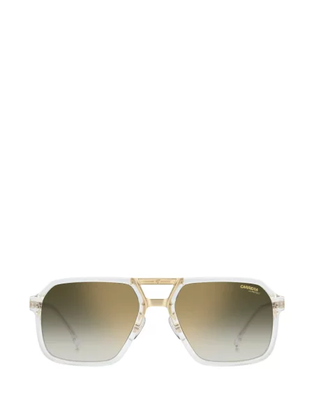Ochelari de soare Carrera cu imprimeu geometric alb