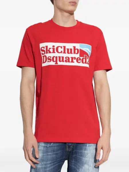Tricou Dsquared2 cu imagine roșu