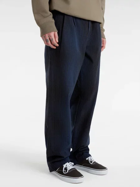 Штани повсякденні Vans Authentic Chino Loose Tapered Plaid чорний