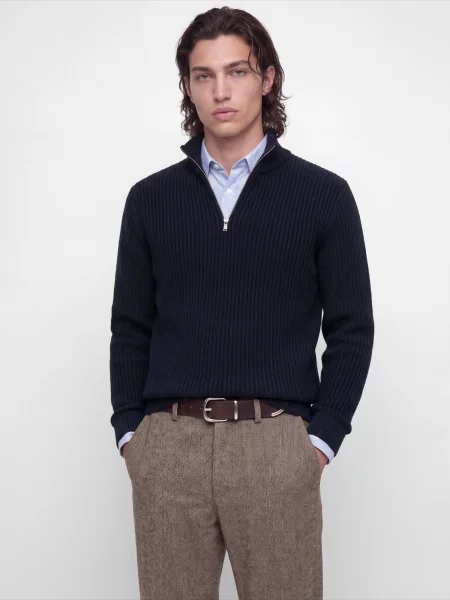 JACK & JONES Svetr JJSAGE tmavě modrá