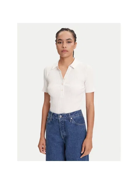 Marc O'Polo Polo marškinėliai Écru Slim Fit