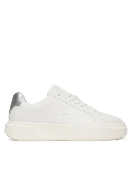 Sportcipők Calvin Klein Chunky Cupsole Lace Up Lth Met fehér
