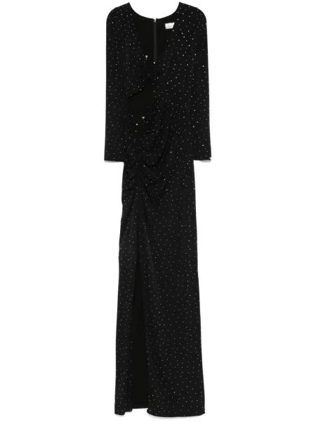 Rochie maxi Nissa de cristal de costum negru