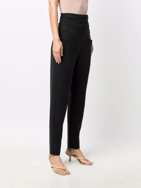 Zúžené kalhoty Isabel Marant černé