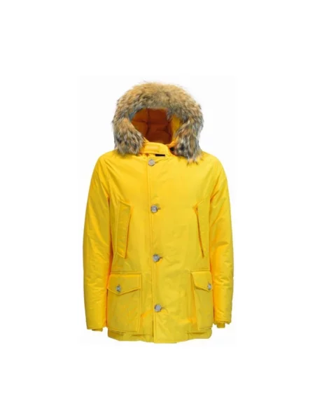 Krótka anorak Woolrich żółta
