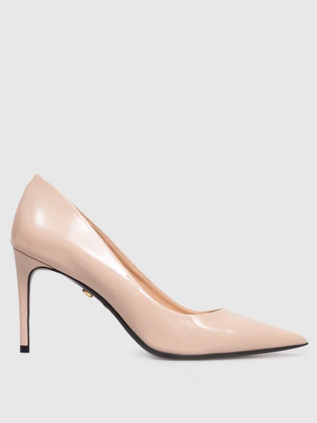 Шкіряні лаковані туфлі кольору Babe Pay Pls бежевого