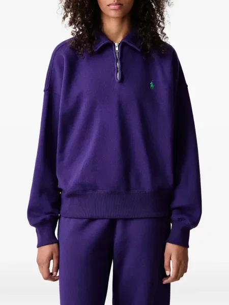 Hanorac cu fermoar Polo Ralph Lauren violet