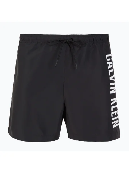 Pantaloni scurți de baie Calvin Klein pentru bărbați Intense Power Medium Drawstring pvh negru
