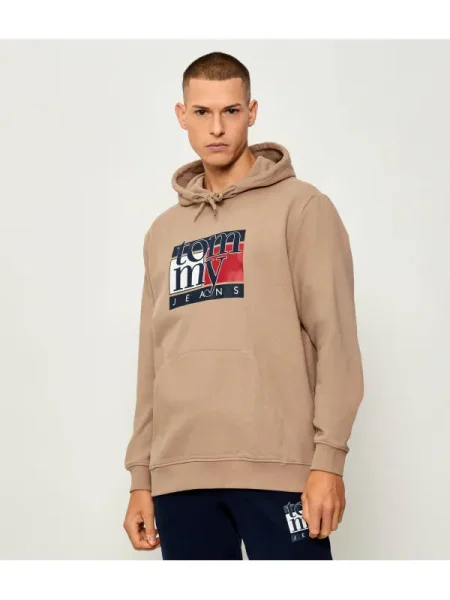 Geacă de blugi Tommy Jeans maro