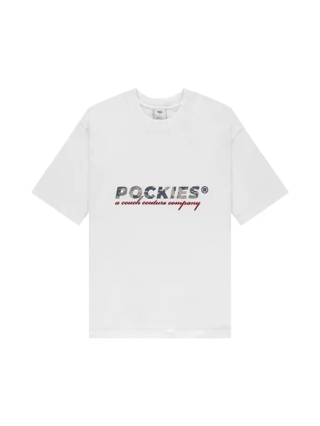Pockies Póló sötét bézs / antracit / sötétvörös fehér