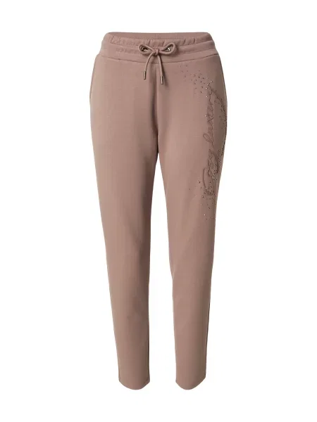 Monari Pantaloni taupe / argintiu gri