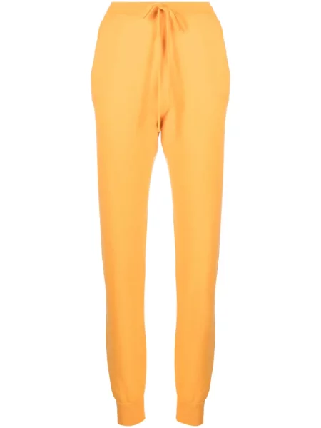 Pantaloni Teddy Cashmere din cașmir teddy portocaliu