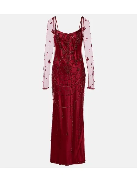 Rochie Clio Peppiatt din tul roșu