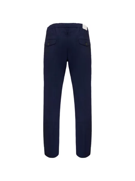 Pantaloni Eleventy cu cordon albastru