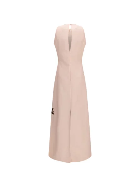 Rochie maxi Crida cu model floral cu imagine de costum roz