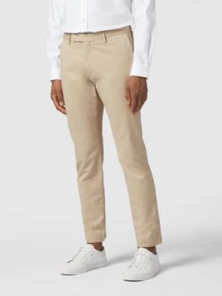 Chinosy o kroju slim fit z dodatkiem streczu Polo Ralph Lauren beżowe