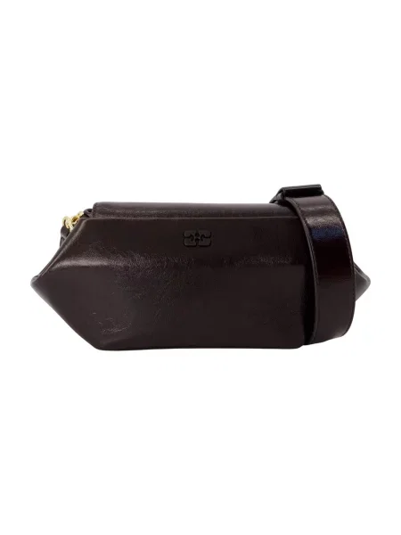 Torebka crossbody Ganni brązowa