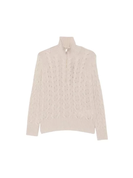 Dzianinowy kardigan Max Mara Studio beżowy