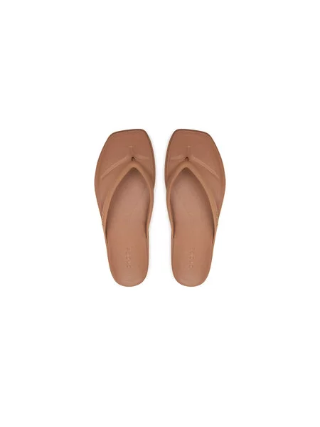 Japanke Crocs Miami Square Flatform Flip Krem