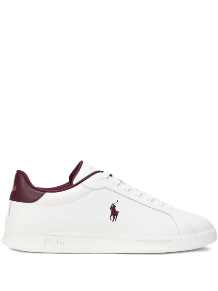 Slip de baie Polo Ralph Lauren alergare cu cordon cu imagine alb