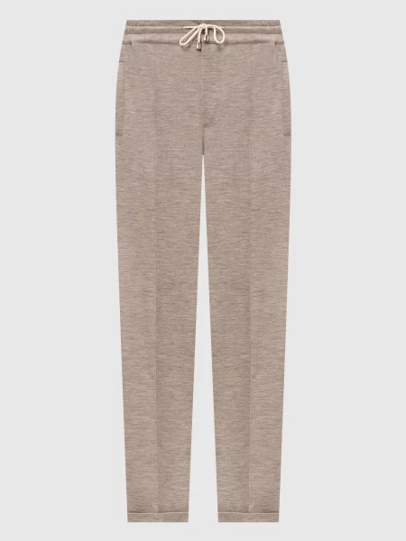 Шерстяные брюки Doriani Cashmere бежевые