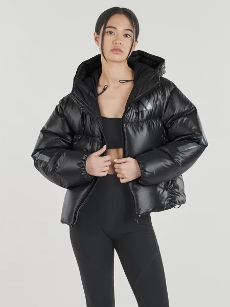 Páperová bunda Adidas čierna